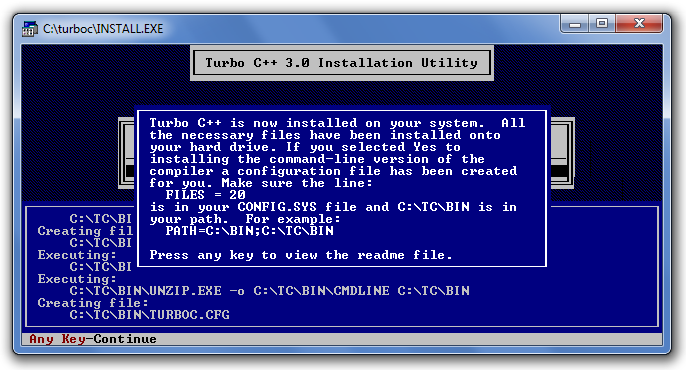 how to install turbo c