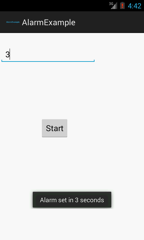 android alarmmanager example output 1