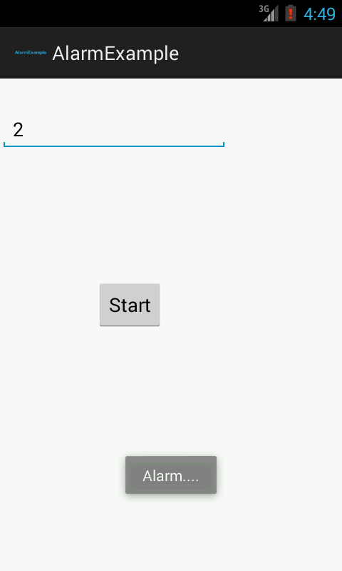 android alarmmanager example output 1