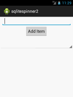 android sqlite example output 1